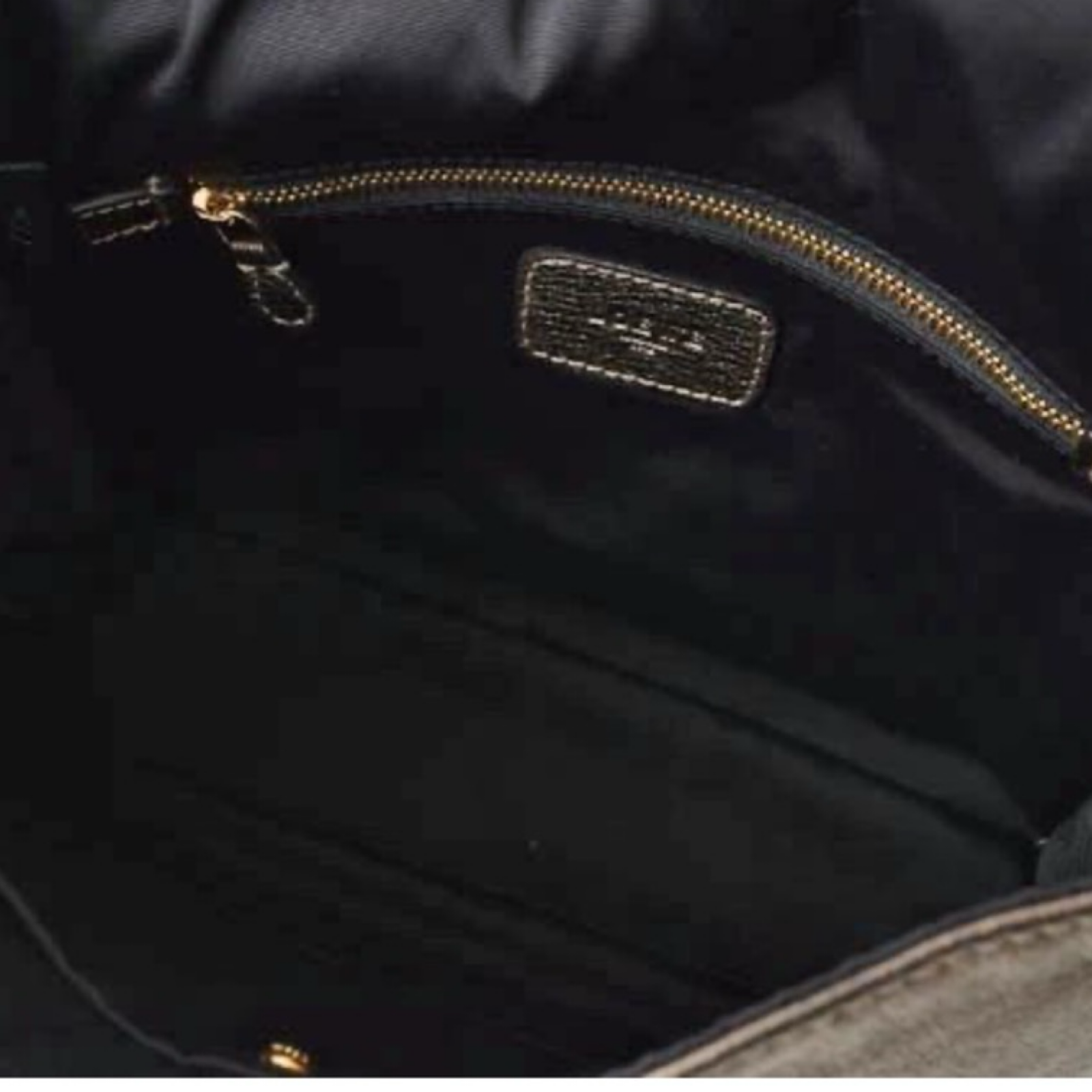 Loewe Anagram Lambskin Semi-Shoulder Bag Champagne Gold Authentic Previously Owned