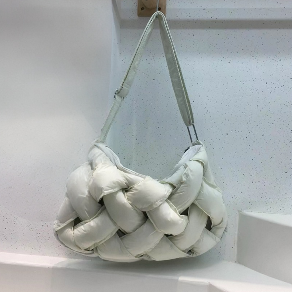 Padded Woven Shoulder & Crossbody Bag
