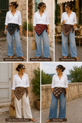 Vintage Paisley Triangle Scarf – Lightweight Layering Accessory