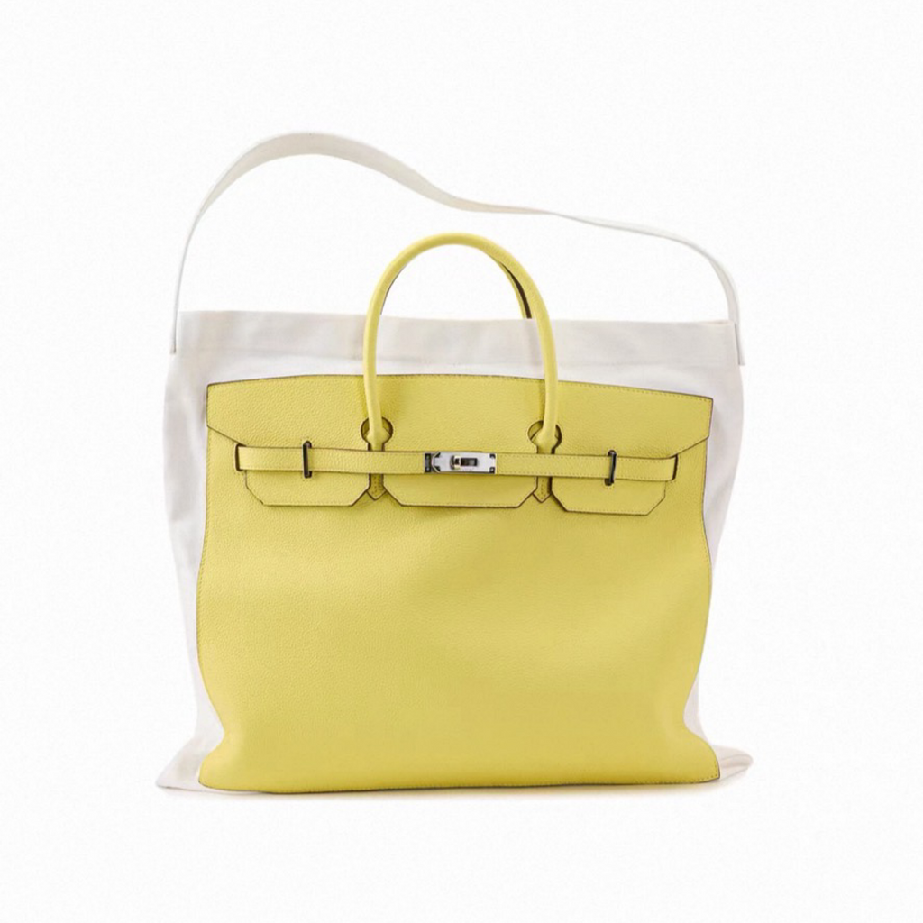 Leather & Canvas Carryall Tote Bag — Small & Large