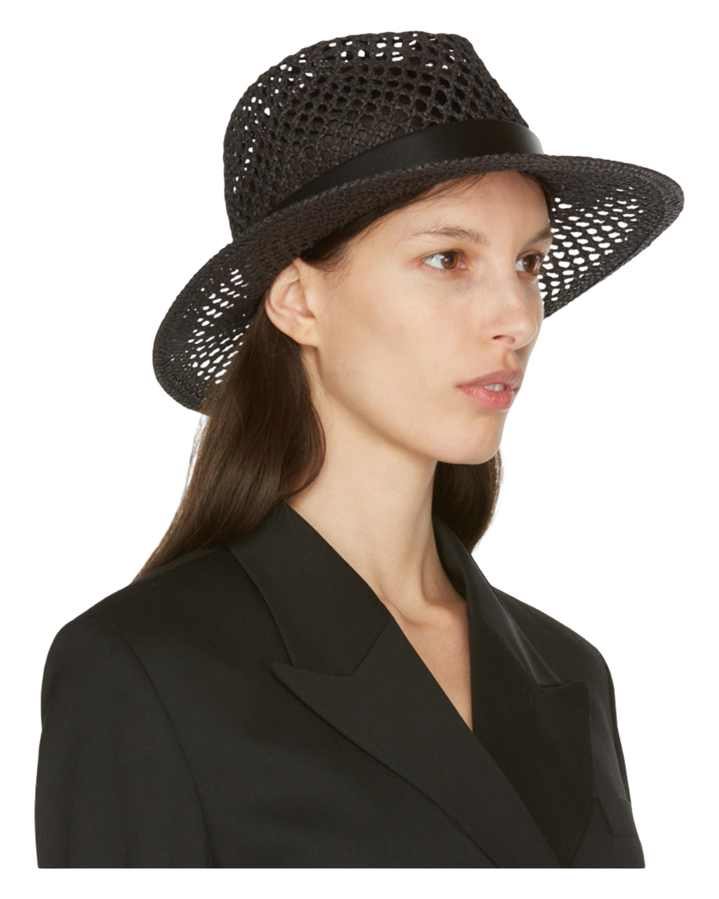 Valentino Garavani Crochet VLogo Fedora Previously owned Authentic