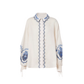 Women’s Floral Embroidered Two-Piece Shirt and Skirt Set | Sold Separately