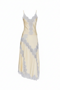 Blue Lace Embroidered Camisole & Maxi Skirt Set