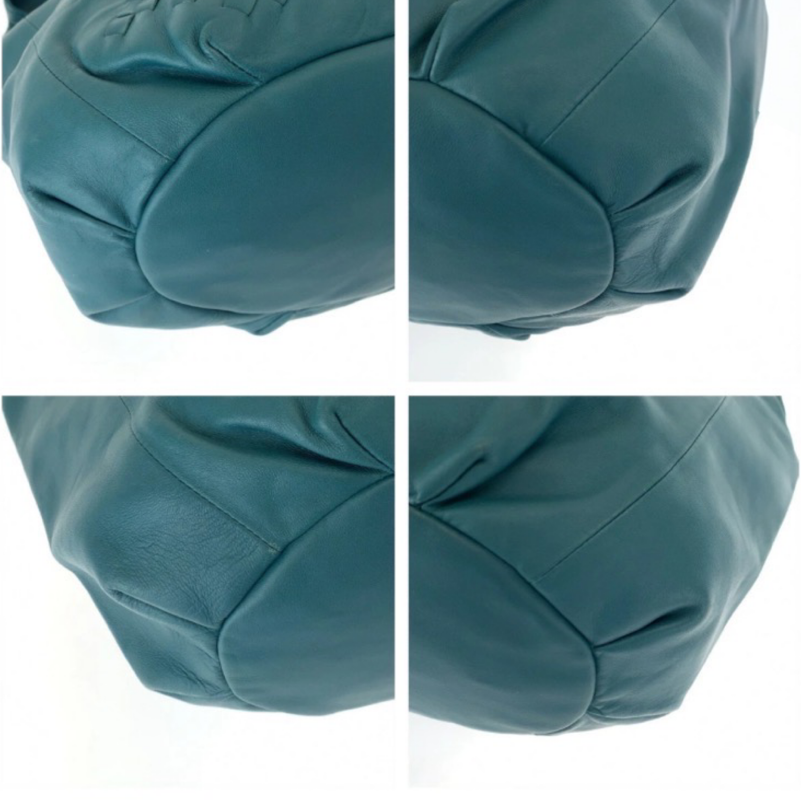 BOTTEGA VENETA Green Intrecciato Hobo Bag Previously Owned Authentic
