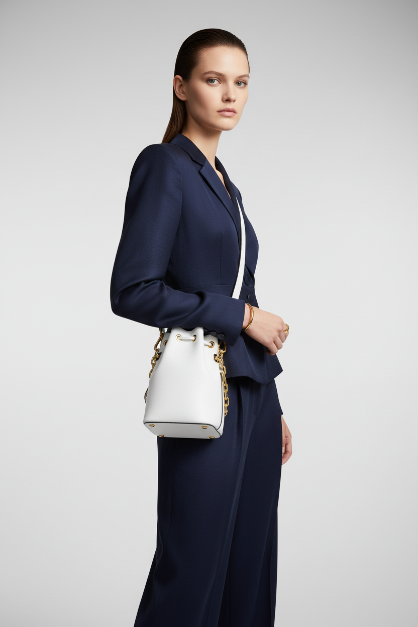 Fendi Mini Mon Tresor Calf Shoulder Bag F11CB/Bianco/Gold – Great Condition | Authentic Pre-Owned | L’LUXE Authentic’s