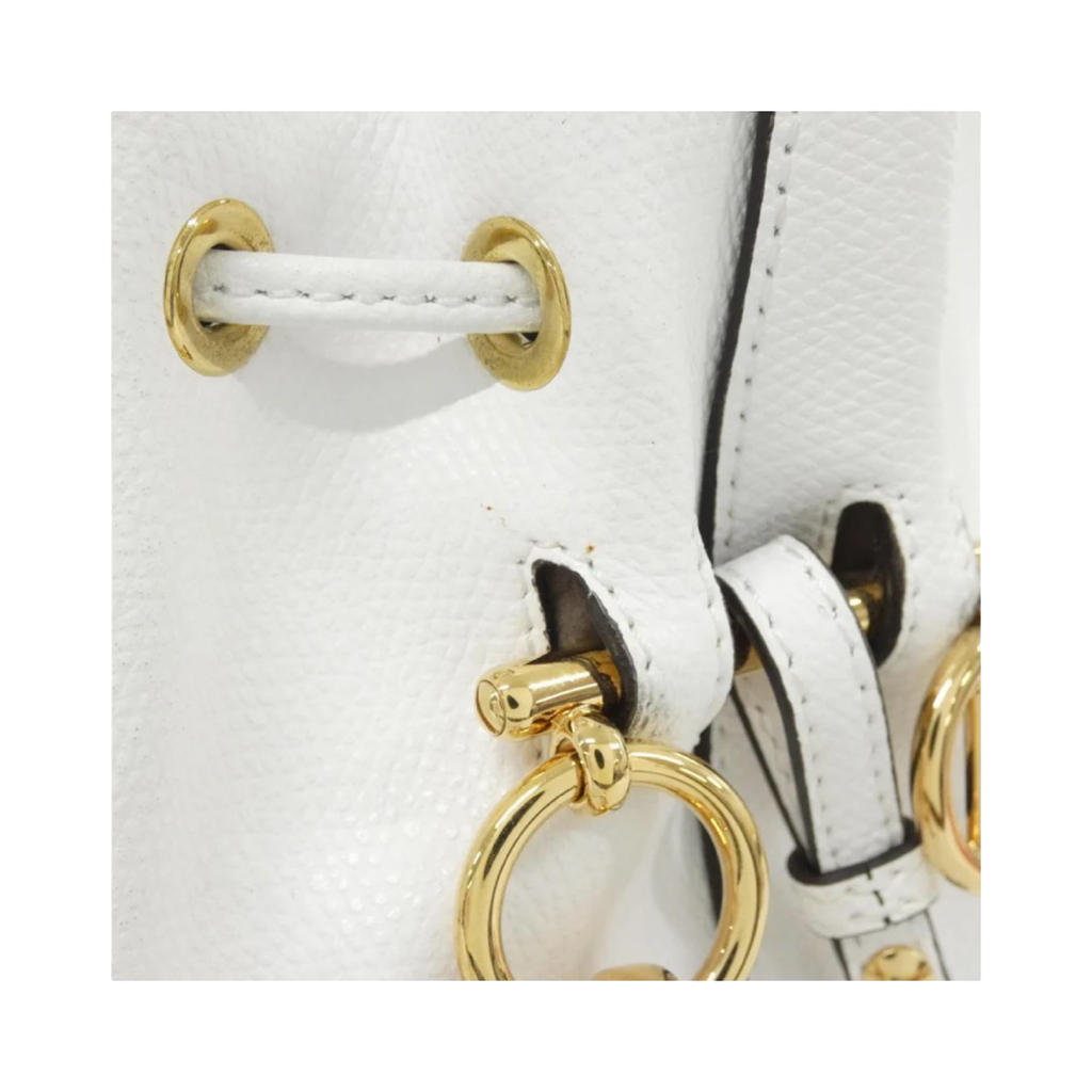 Fendi Mini Mon Tresor Calf Shoulder Bag F11CB/Bianco/Gold – Great Condition | Authentic Pre-Owned | L’LUXE Authentics