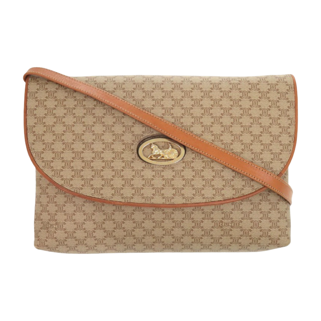 CELINE Macadam Beige Shoulder Bag | Authentic Previously Owned