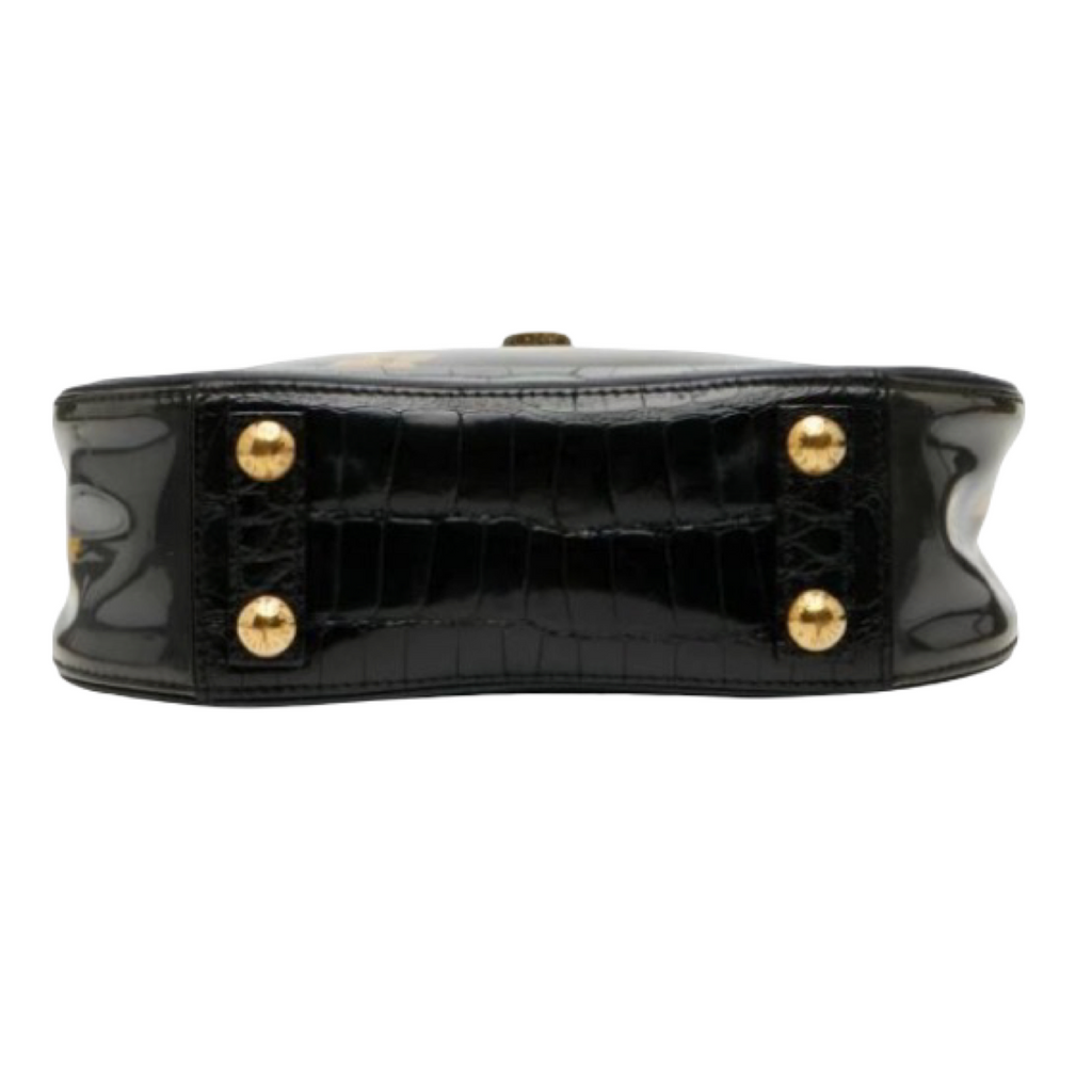 LOUIS VUITTON Sac Flare Monogram Charm Black Beige Gold Chain Shoulder Bag – Authentic Previously Owned