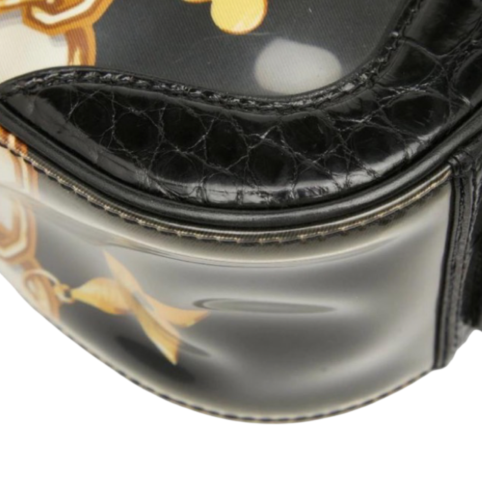 LOUIS VUITTON Sac Flare Monogram Charm Black Beige Gold Chain Shoulder Bag – Authentic Previously Owned