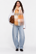 L'LUXE Inspired Collection – Oversized Plaid Fringe Winter Scarf