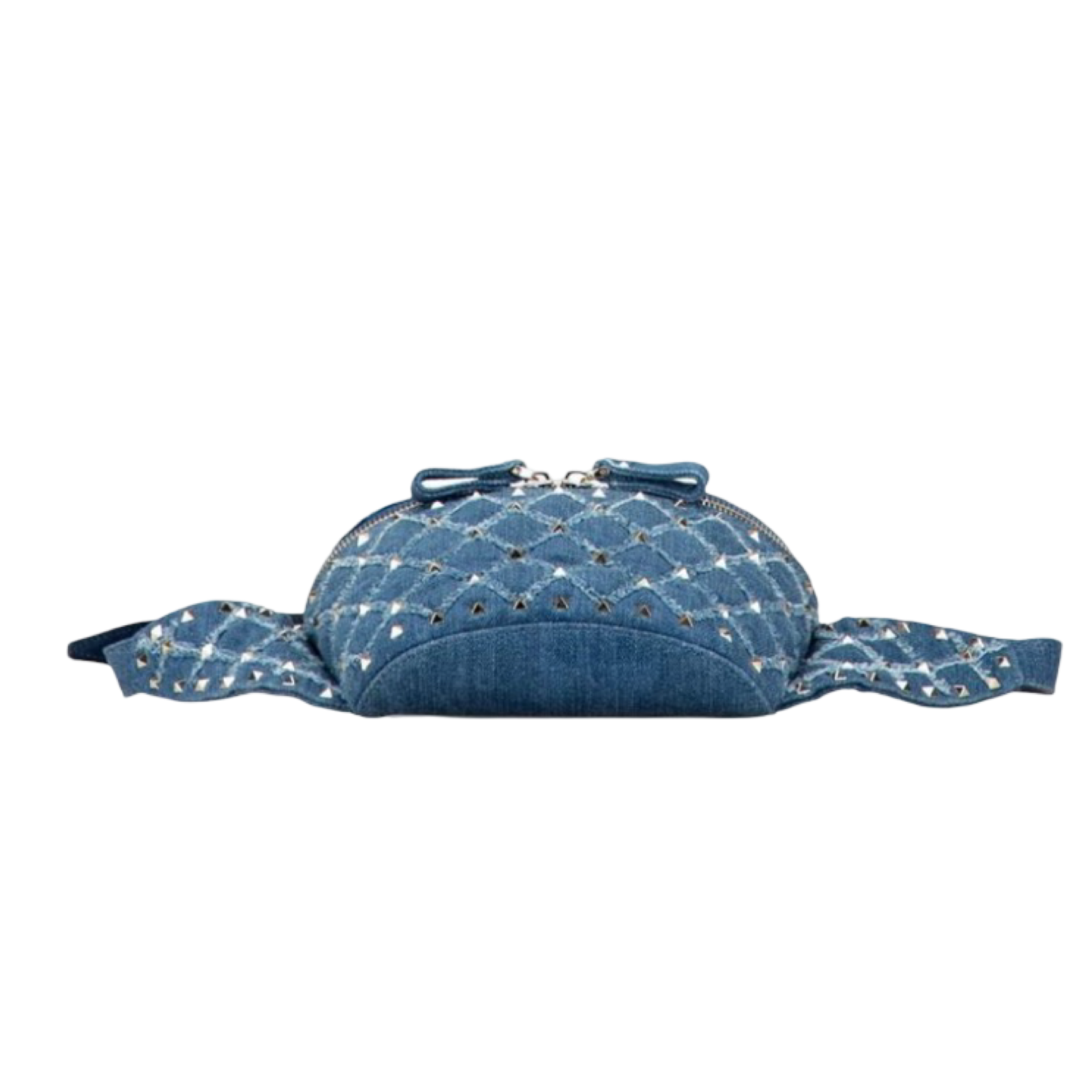 VALENTINO Blue Denim Studded Shoulder Bag | Previously Owned Authentic