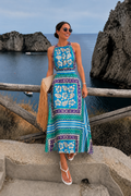 Blue Botanical Resort Collection | Dress, Shirt & Shorts