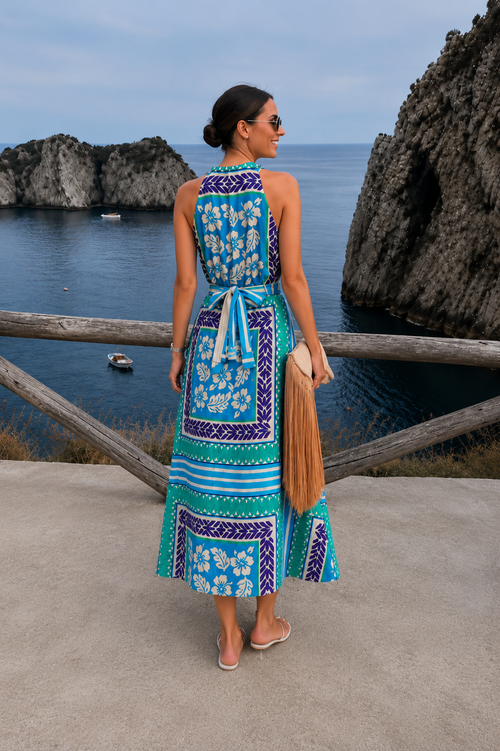 Blue Botanical Resort Collection | Dress, Shirt & Shorts