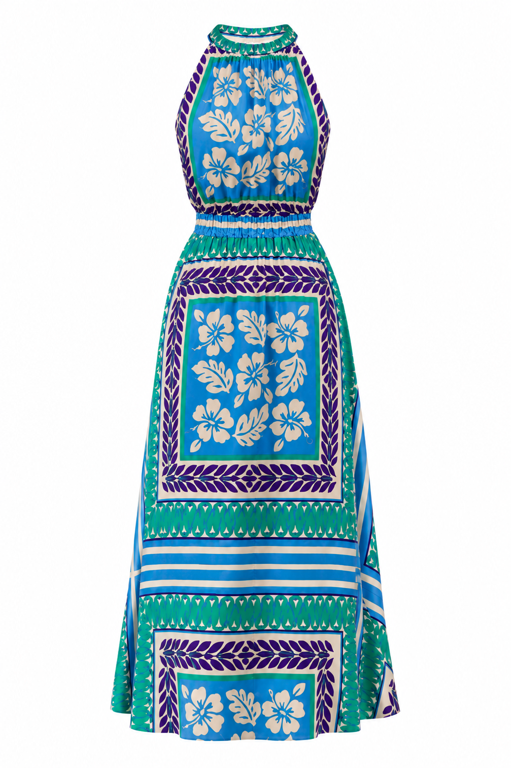 Blue Botanical Resort Collection | Dress, Shirt & Shorts