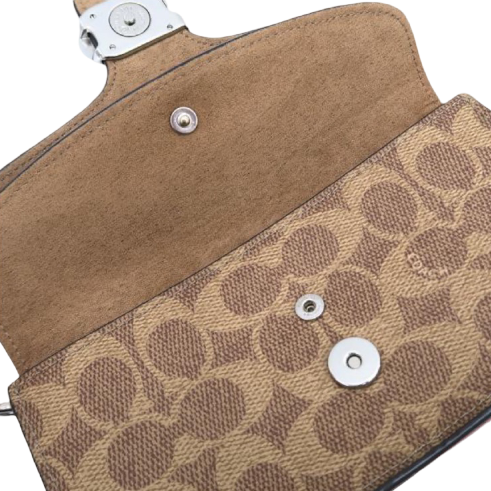 COACH Tabby Beige Signature Crossbody Bag | Previously Owned Authentic