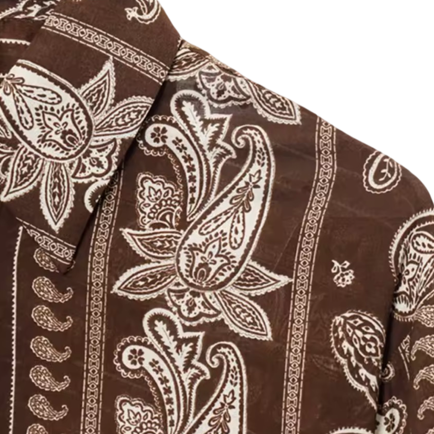 Bandanna Inspired Paisley Print Shirt and Wide-Leg Pants Set| L’LUXE Matching Sets