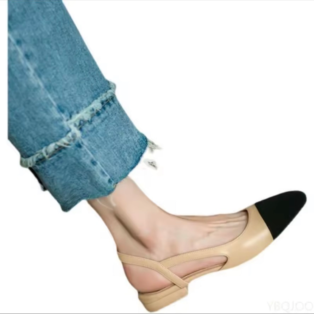 Two-Tone Slingback Pumps & Flat Heels