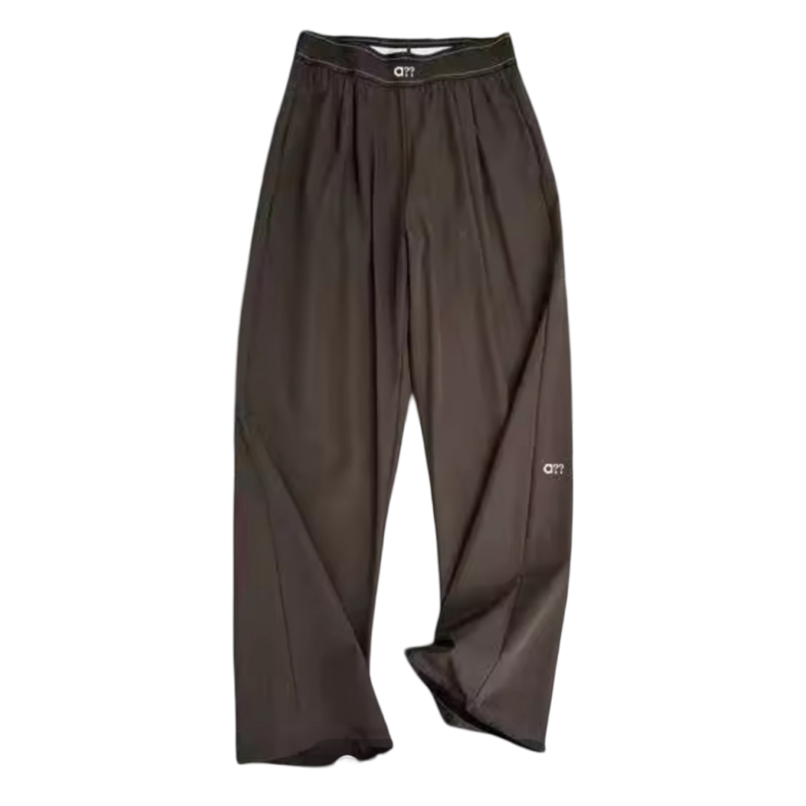 High-Waist Straight-Leg  – Soft Stretch Full-Length Casual Trousers