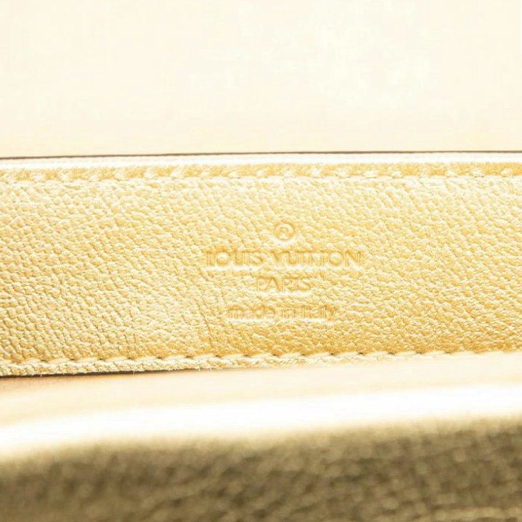 Louis Vuitton Very Chain Shoulder Bag Gold Leather Authentic Previously Owned