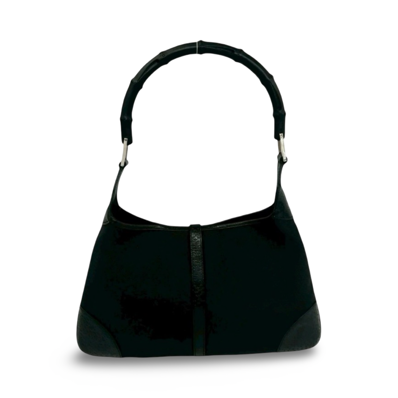 Gucci Bamboo Jackie Black Canvas Leather | Authentic Previously Owned