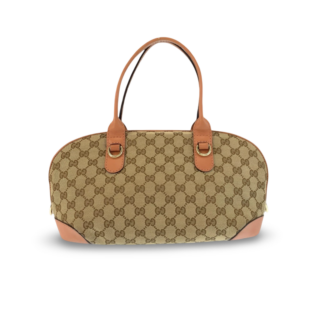 Gucci GG Heart Bit Canvas Leather Shoulder Bag
