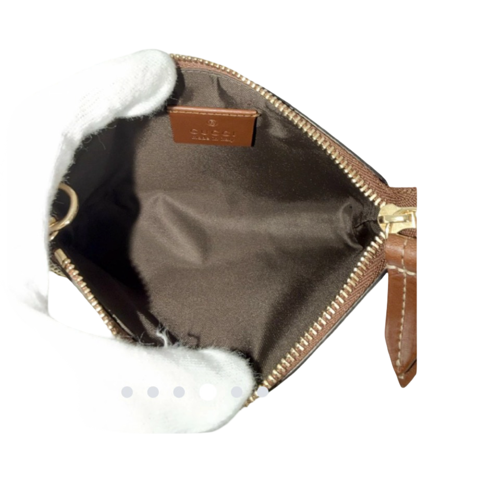 Gucci GG Canvas Small Leather Key Case Bag | Authentic Previously Owned