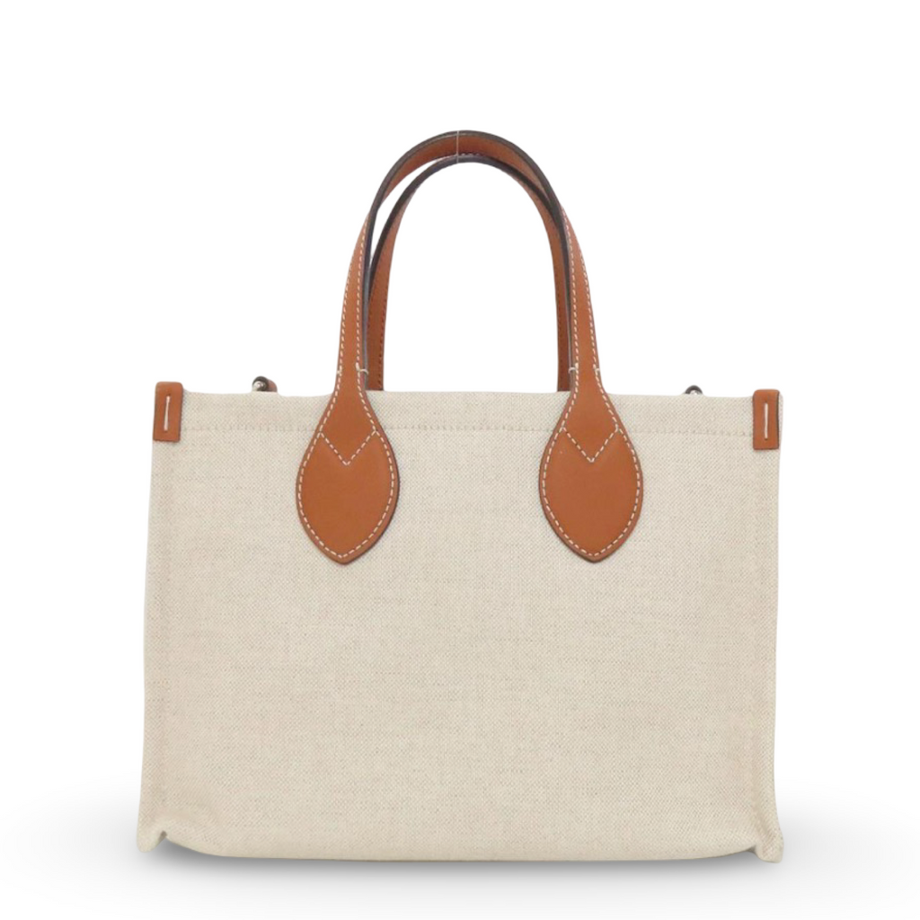 Gucci Print Small Canvas Handbag Beige Brown | Authentic Previously Owned