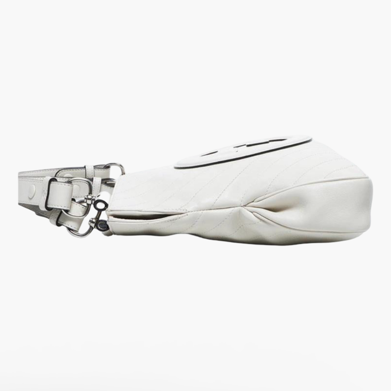 Gucci White Leather Chain Blondie Small Tote Bag Authentic Previously Owned