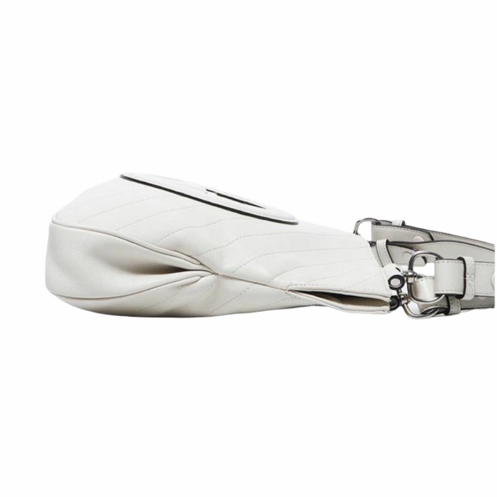 Gucci White Leather Chain Blondie Small Tote Bag Authentic Previously Owned