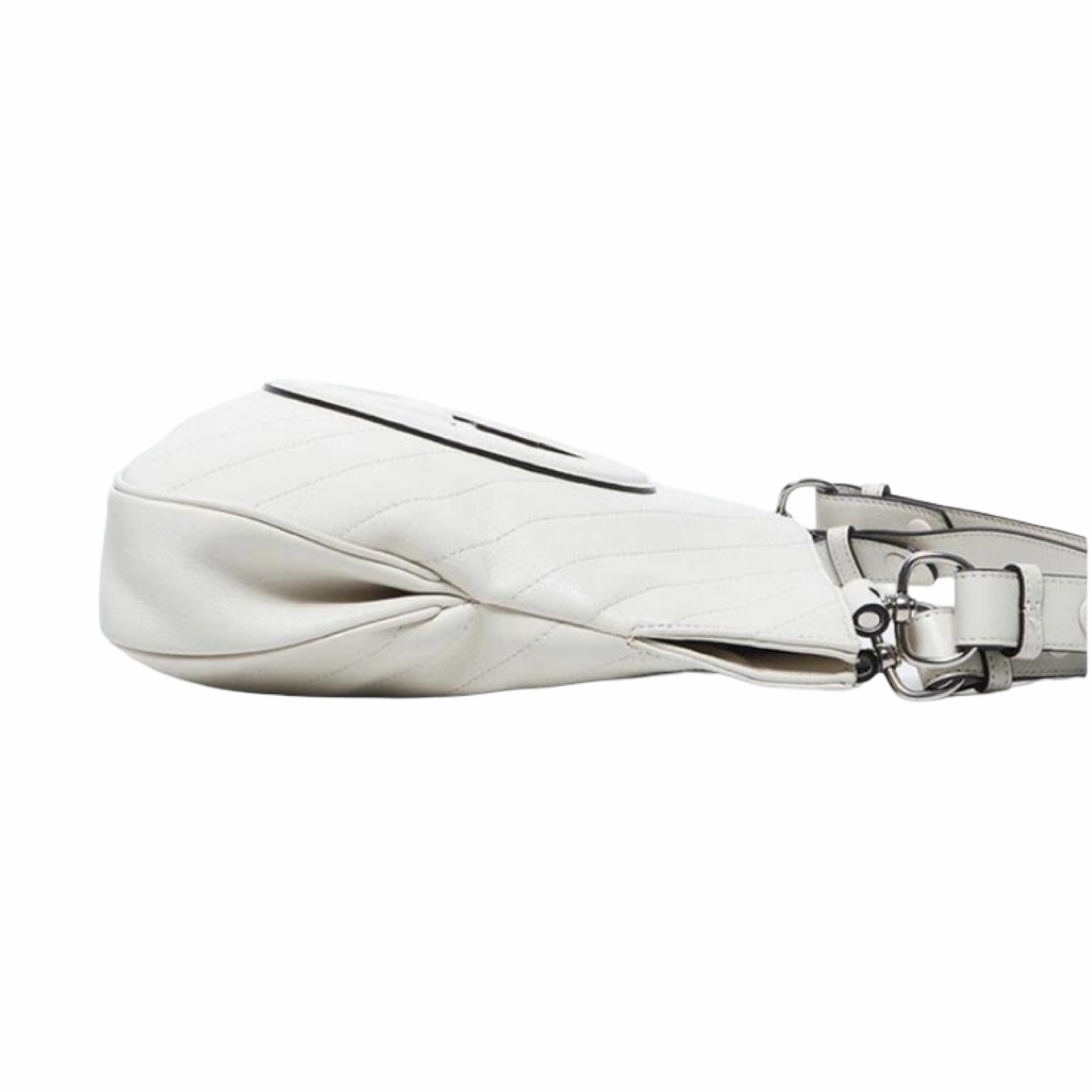 Gucci White Leather Chain Blondie Small Tote Bag Authentic Previously Owned