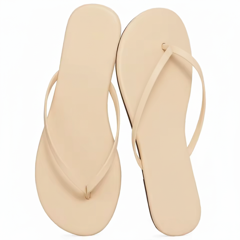 Vegan Leather Thong Flip Flop Sandals – Flat Summer Slides