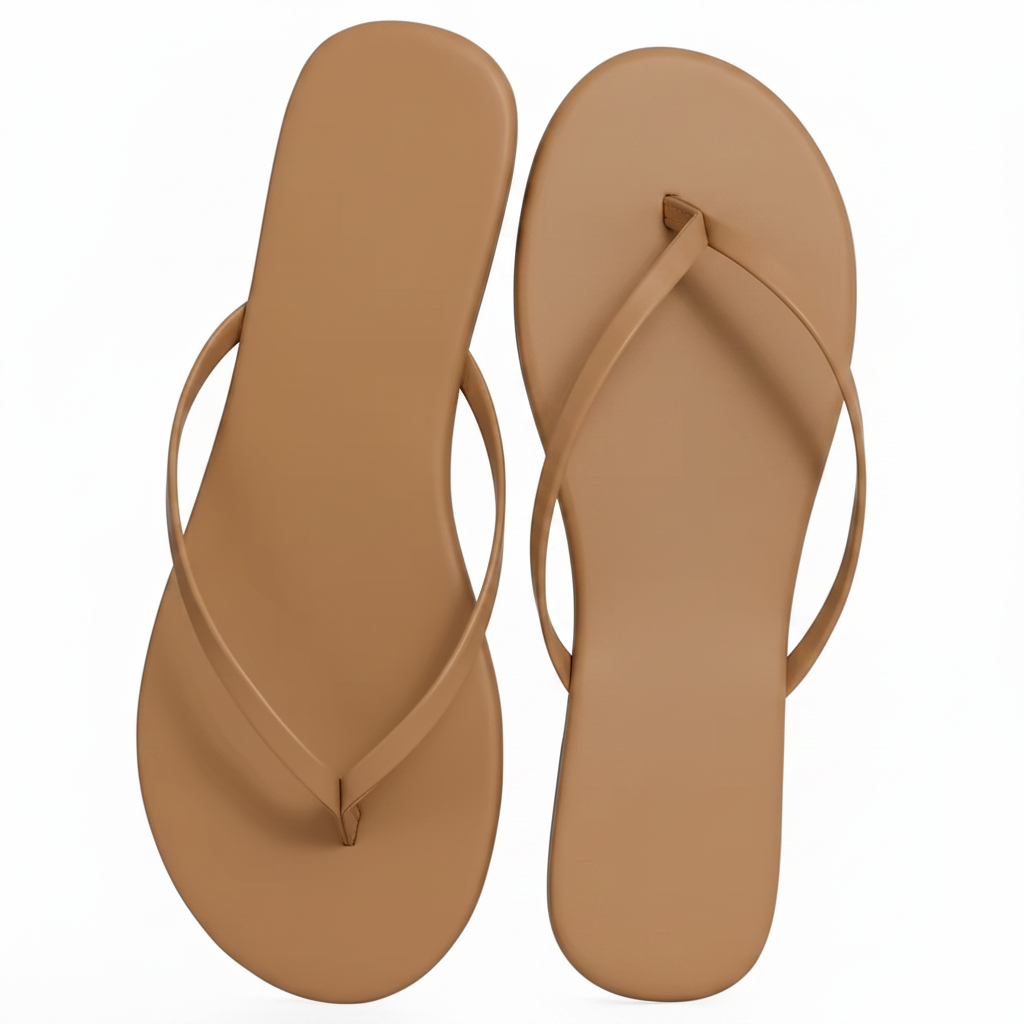 Vegan Leather Thong Flip Flop Sandals – Flat Summer Slides