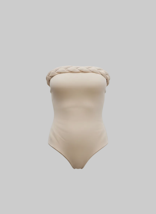 Strapless One-Piece Monochrome Swimsuit | Curve | L’LUXE Swimwear