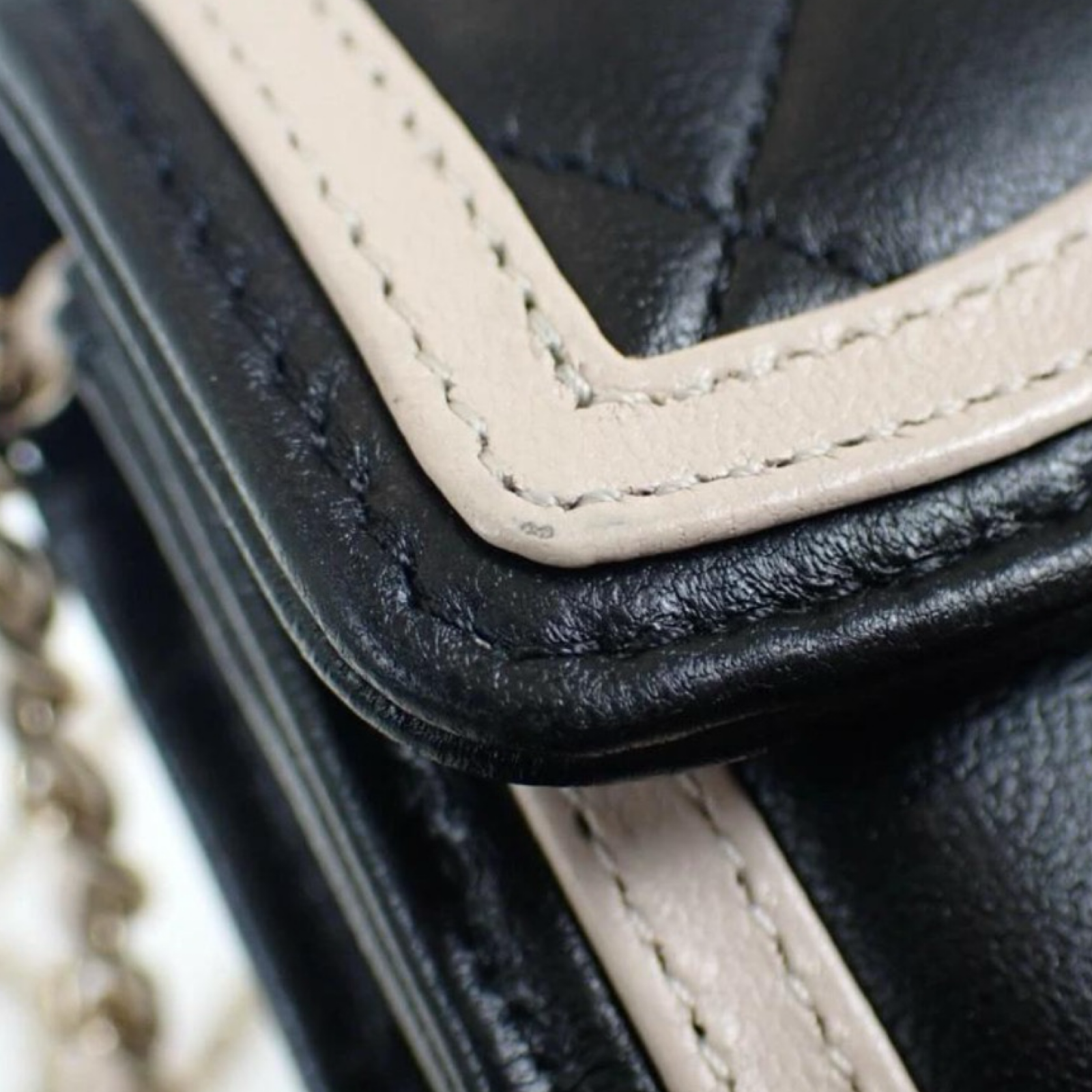 Chanel Mini Matelassé Lambskin Chain Clutch Authentic Previously Owned