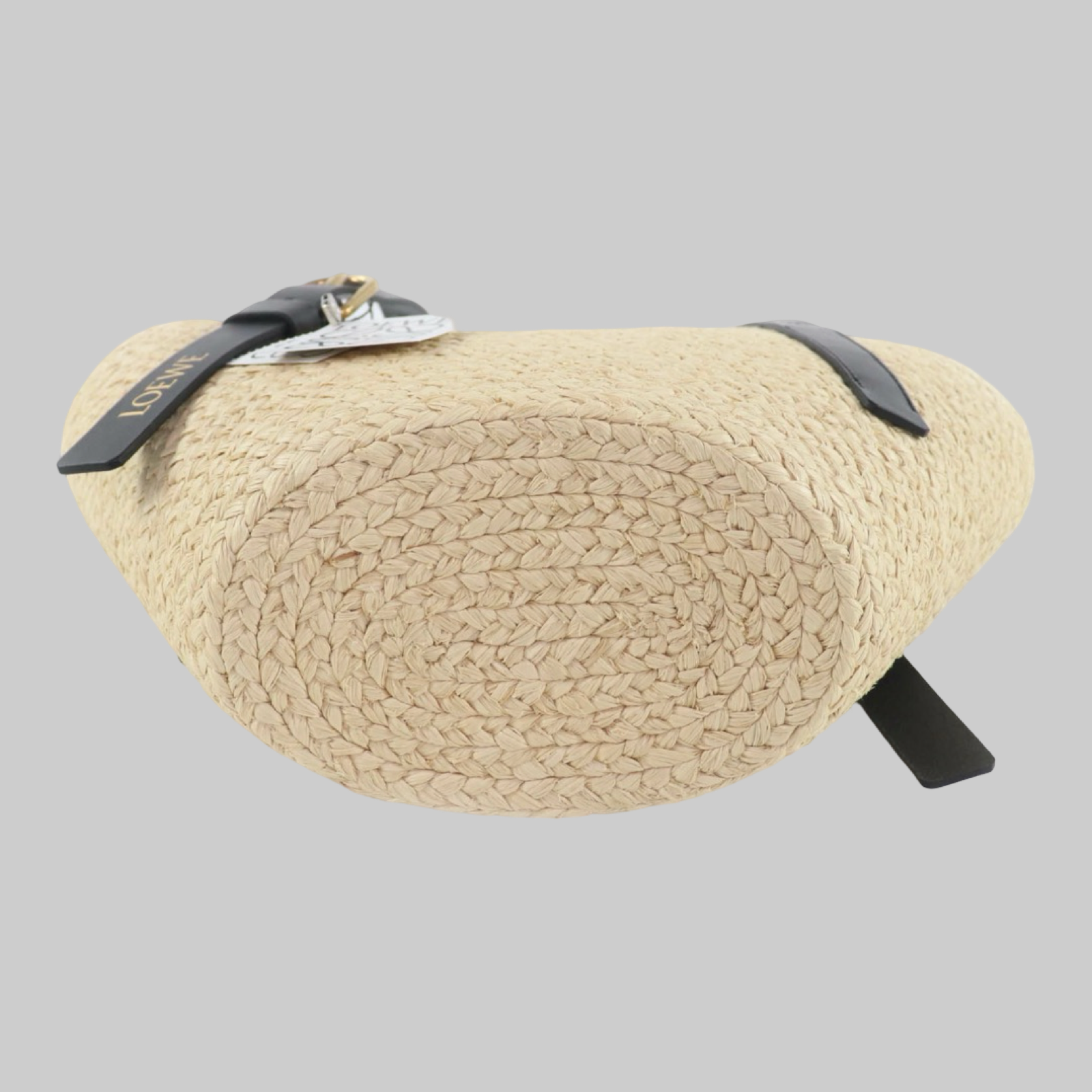 LOEWE Small Raffia Punch-Hole Basket Authentic Previously Owned