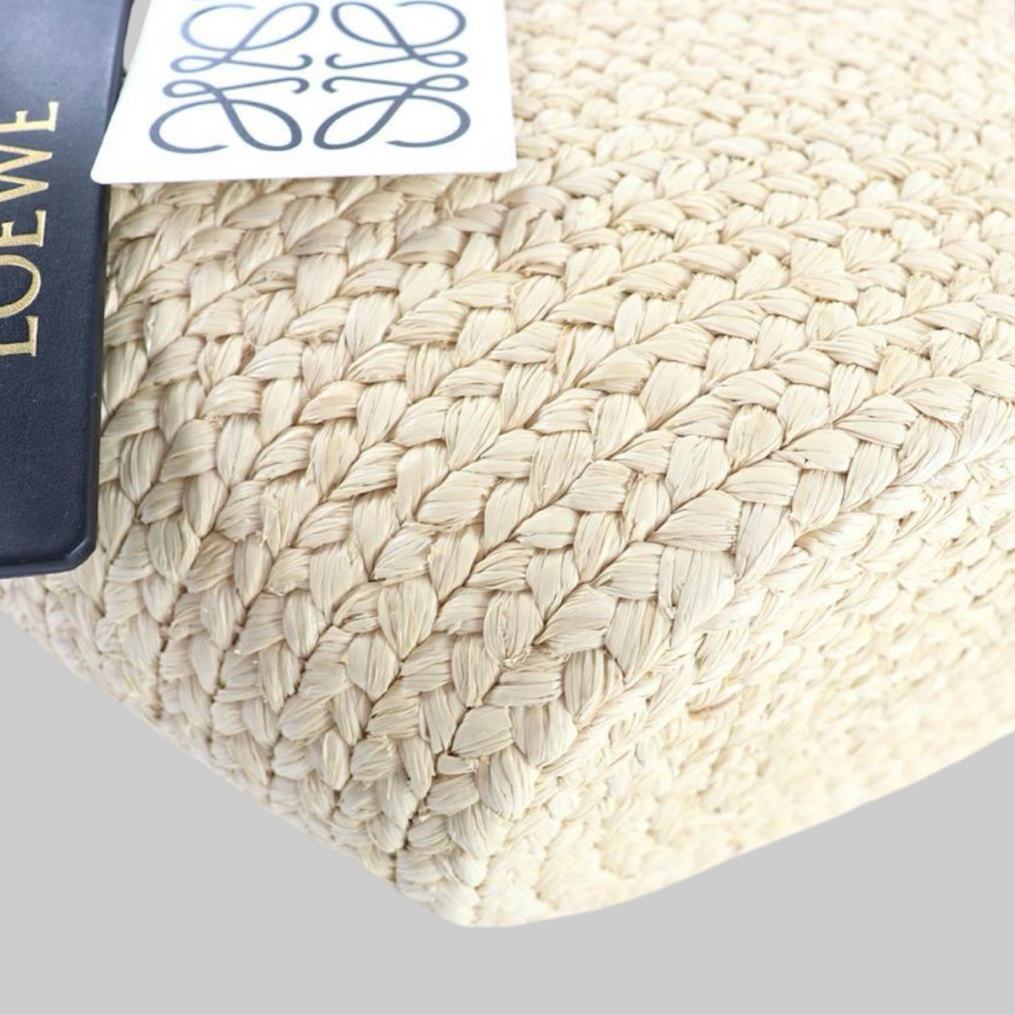 LOEWE Small Raffia Punch-Hole Basket Previously Owned-Unused Condition | L’LUXE Authentic’s