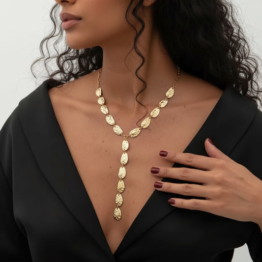 Baroque Necklace Gold or  Silver -Tone | L’LUXE Accessories