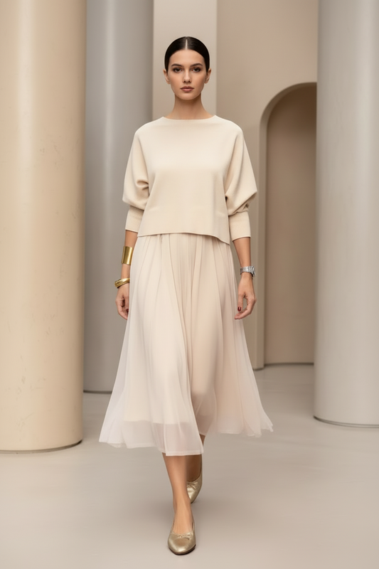 A-Line Midi Everyday Dress | L’LUXE Dresses