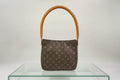 Louis Vuitton Looping MM Monogram Canvas Brown Previously Owned Authentic