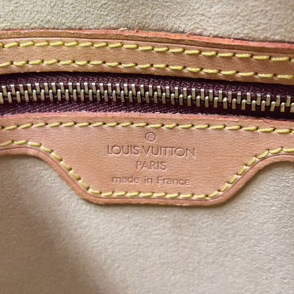 Louis Vuitton Looping MM Monogram Canvas Brown Previously Owned Authentic