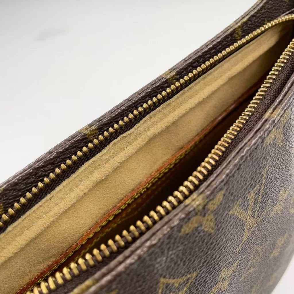 Louis Vuitton Looping MM Monogram Canvas Brown Previously Owned Authentic