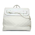Louis Vuitton Steamer PM Monogram Leather White Previously Owned Authentic
