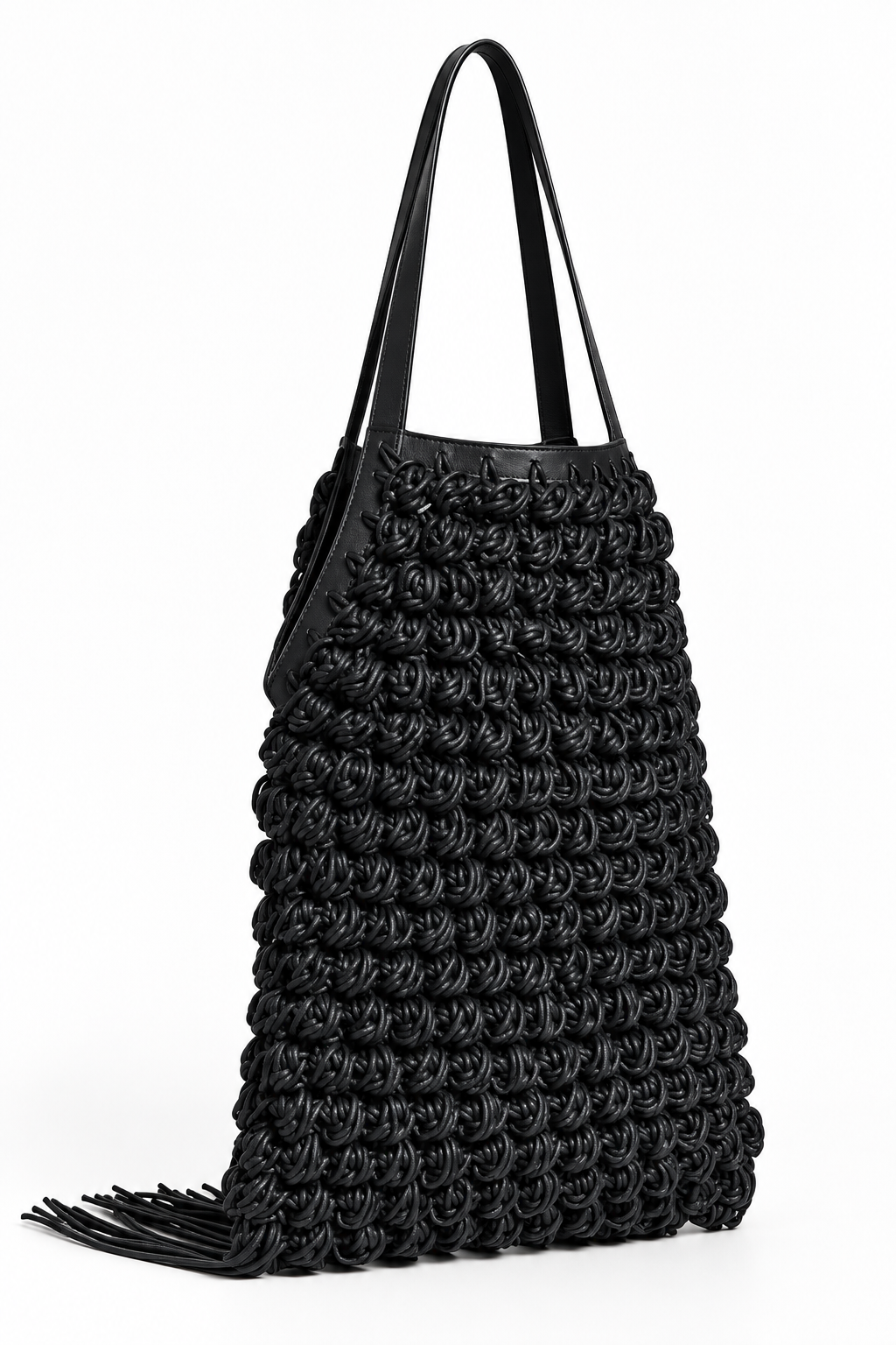 JW Anderson Popcorn Shopper Tote in deep navy Authentic Previously Owned