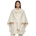 Shawl Collar Cape Jacket – Loose Fit Wool | Coats & Jackets
