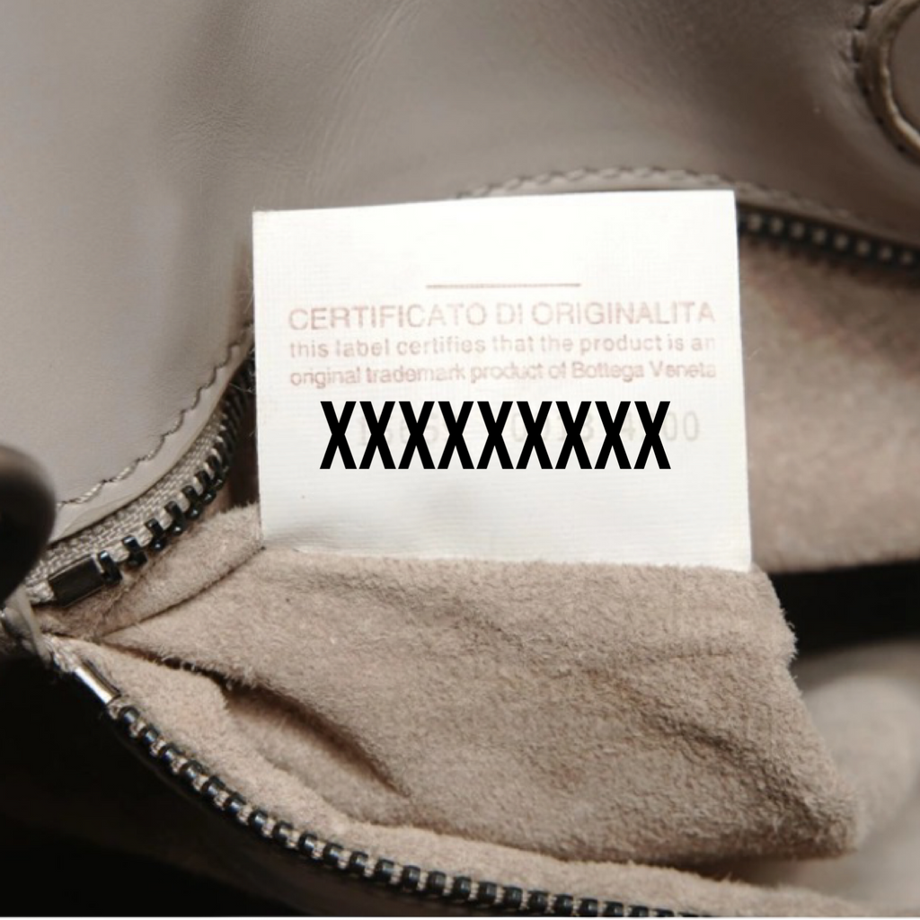 BOTTEGA VENETA Campana Intrecciato Light Grey Leather Shoulder Bag – Authentic Previously Owned