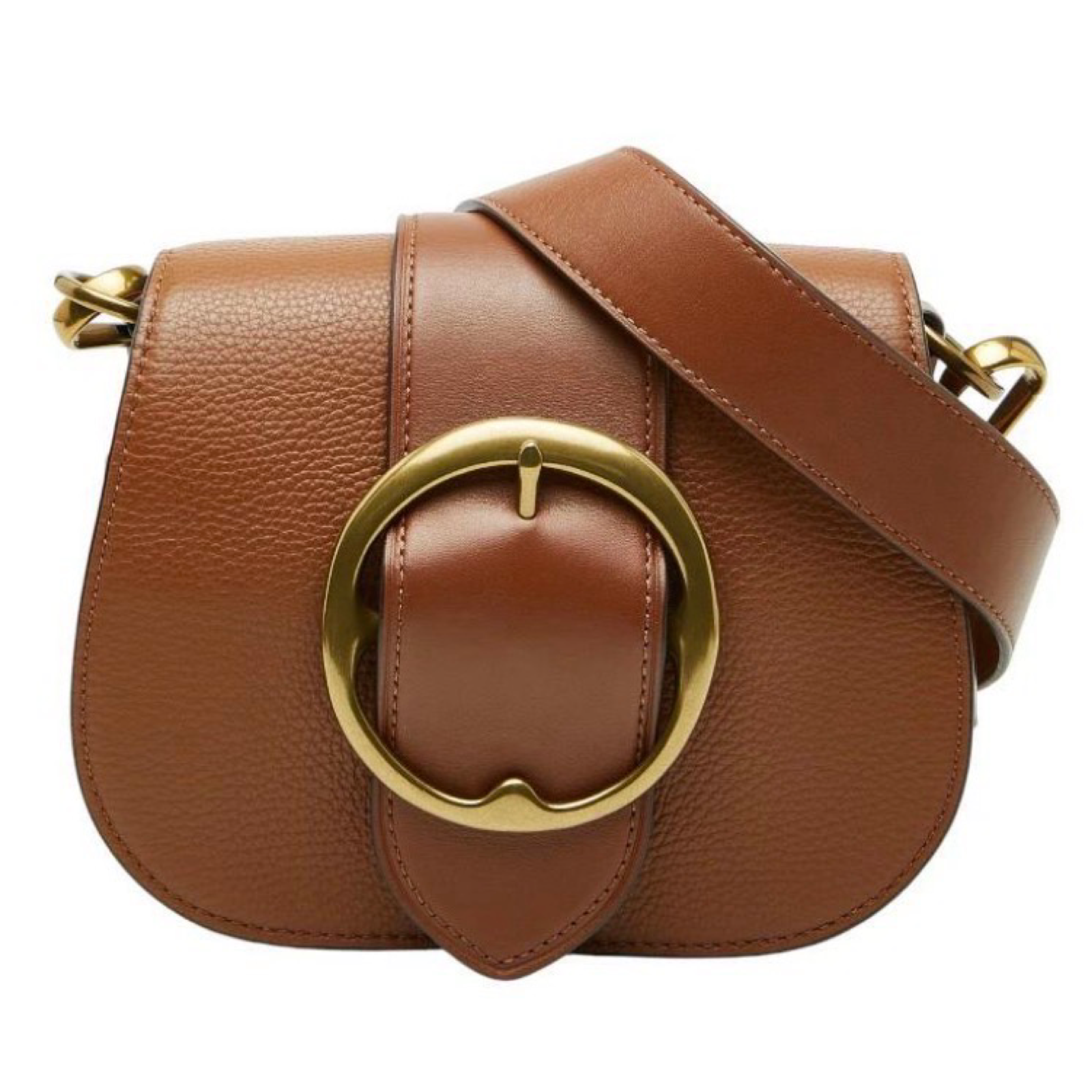 Polo Ralph Lauren Mini Lennox Pebbled Leather Shoulder Bag Authentic Previously Owned