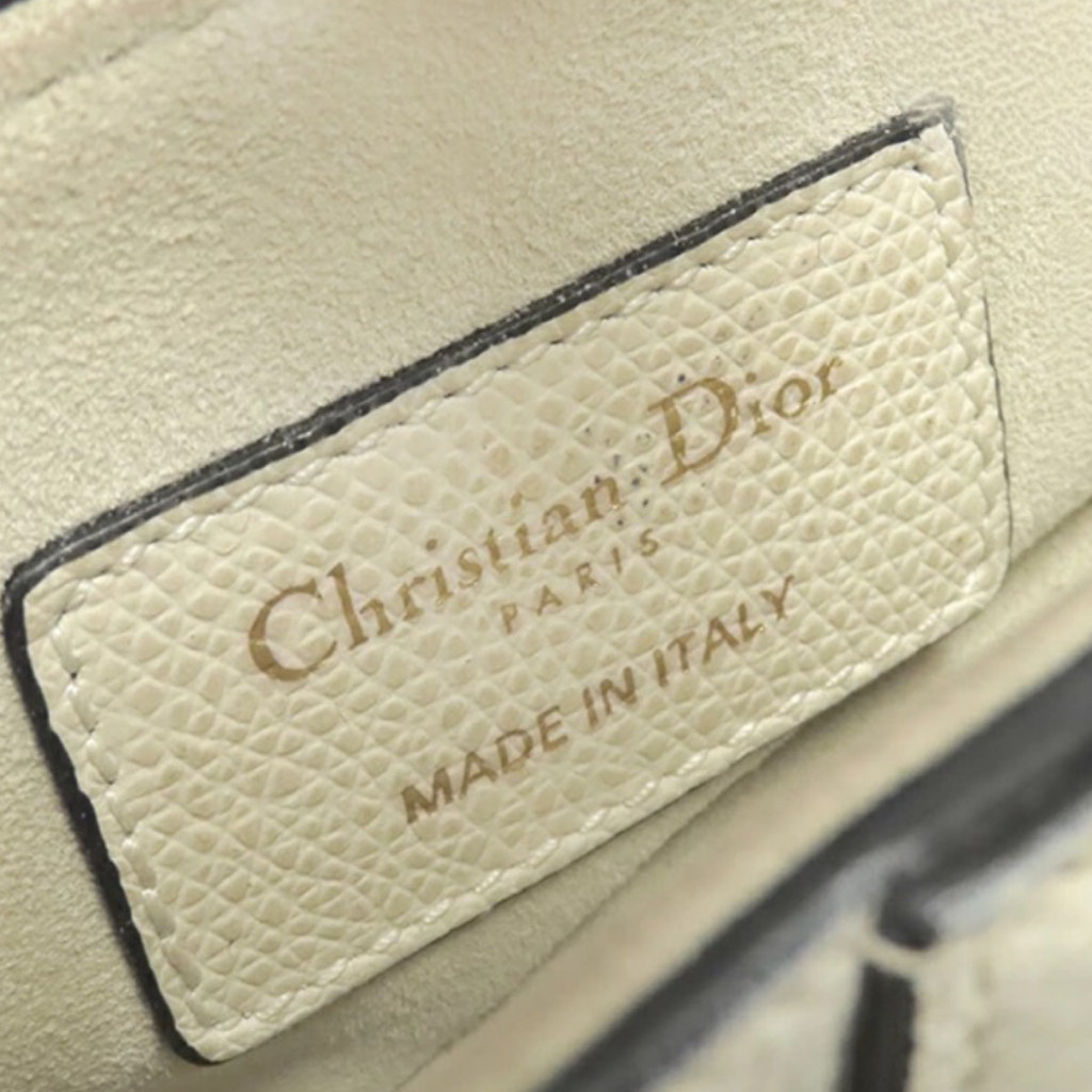 Christian Dior Mini Saddle Bag White Leather Gold Hardware | Authentic Previously Owned