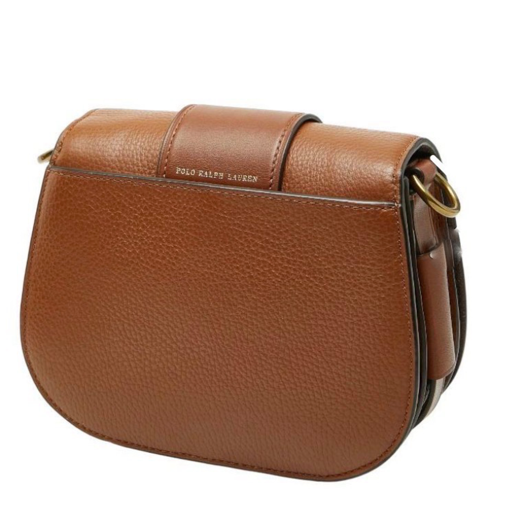 Polo Ralph Lauren Mini Lennox Pebbled Leather Shoulder Bag Authentic Previously Owned