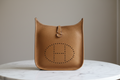 Hermès Evelyne III PM Taurillon Clemence Gold Leather – Pre-Owned- Excellent Condition | L’LUXE Authentics