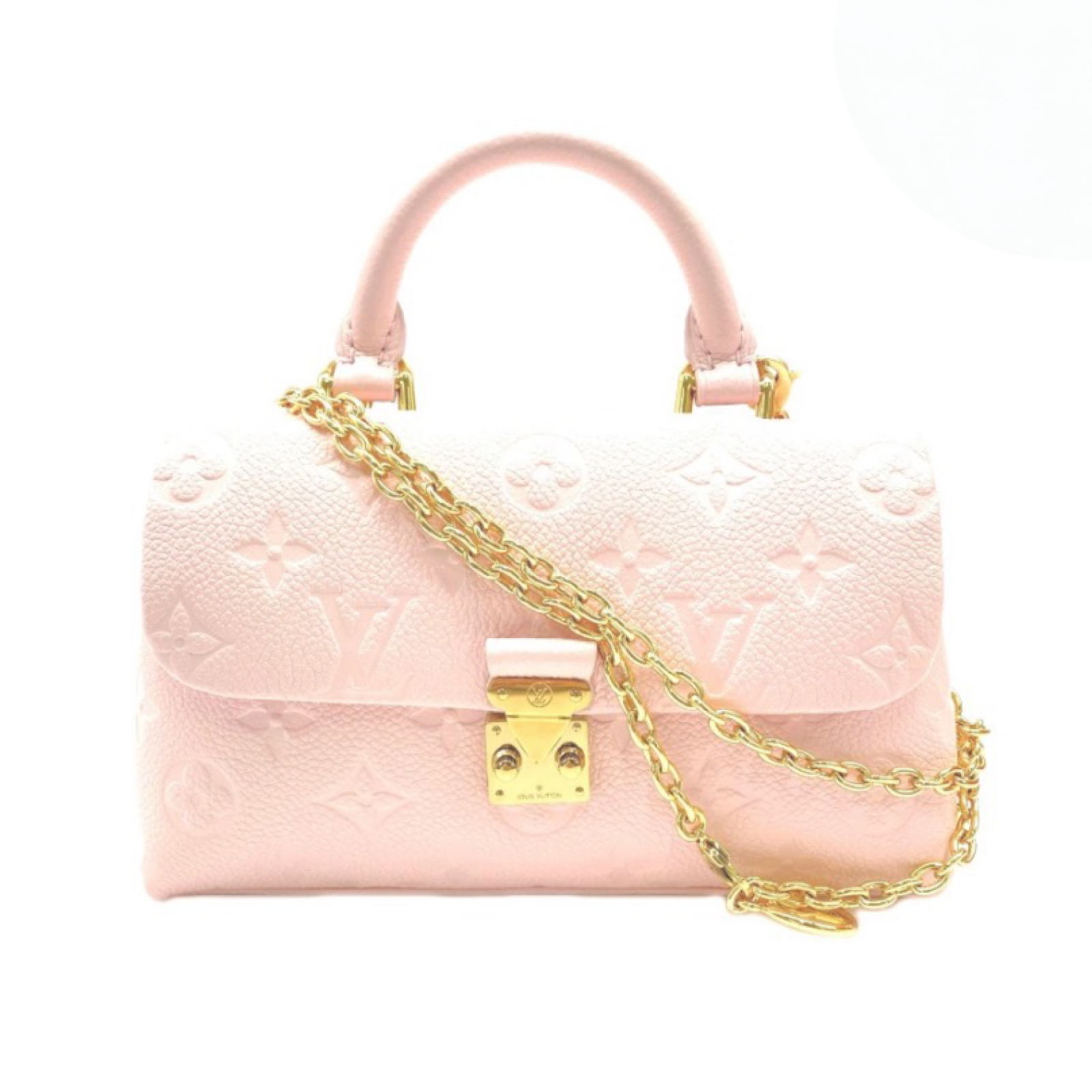 Louis Vuitton Nano Malletree Pink Calf Leather Bag – Unused / Excellent Condition previously Owned Authentic